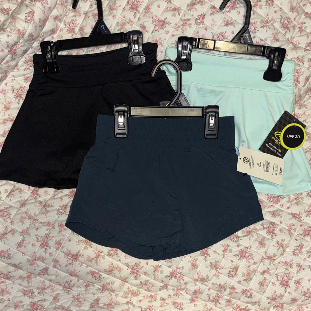 Augusta Sportswear Women's Athletic Shorts - Black, Mint, and Navy